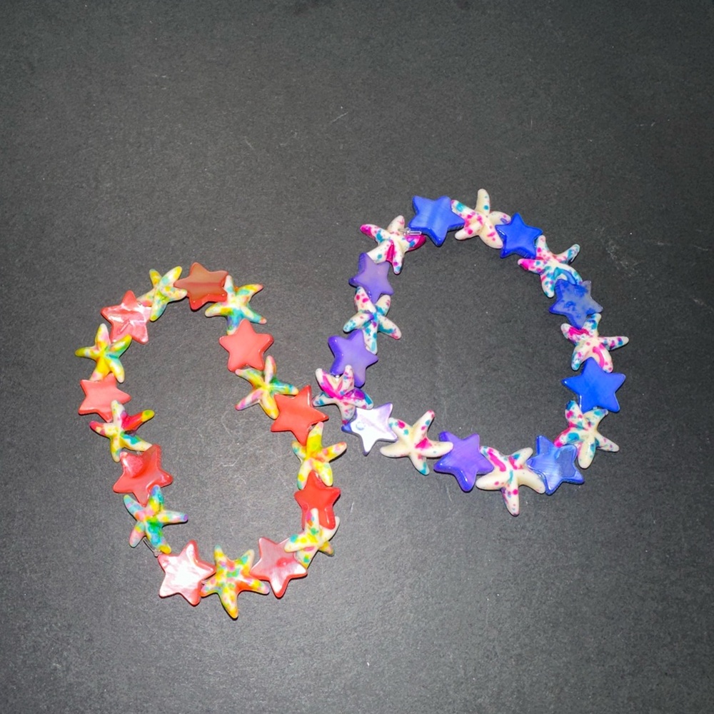 Hand Crafted Vibrant Star Bracelets for Kids